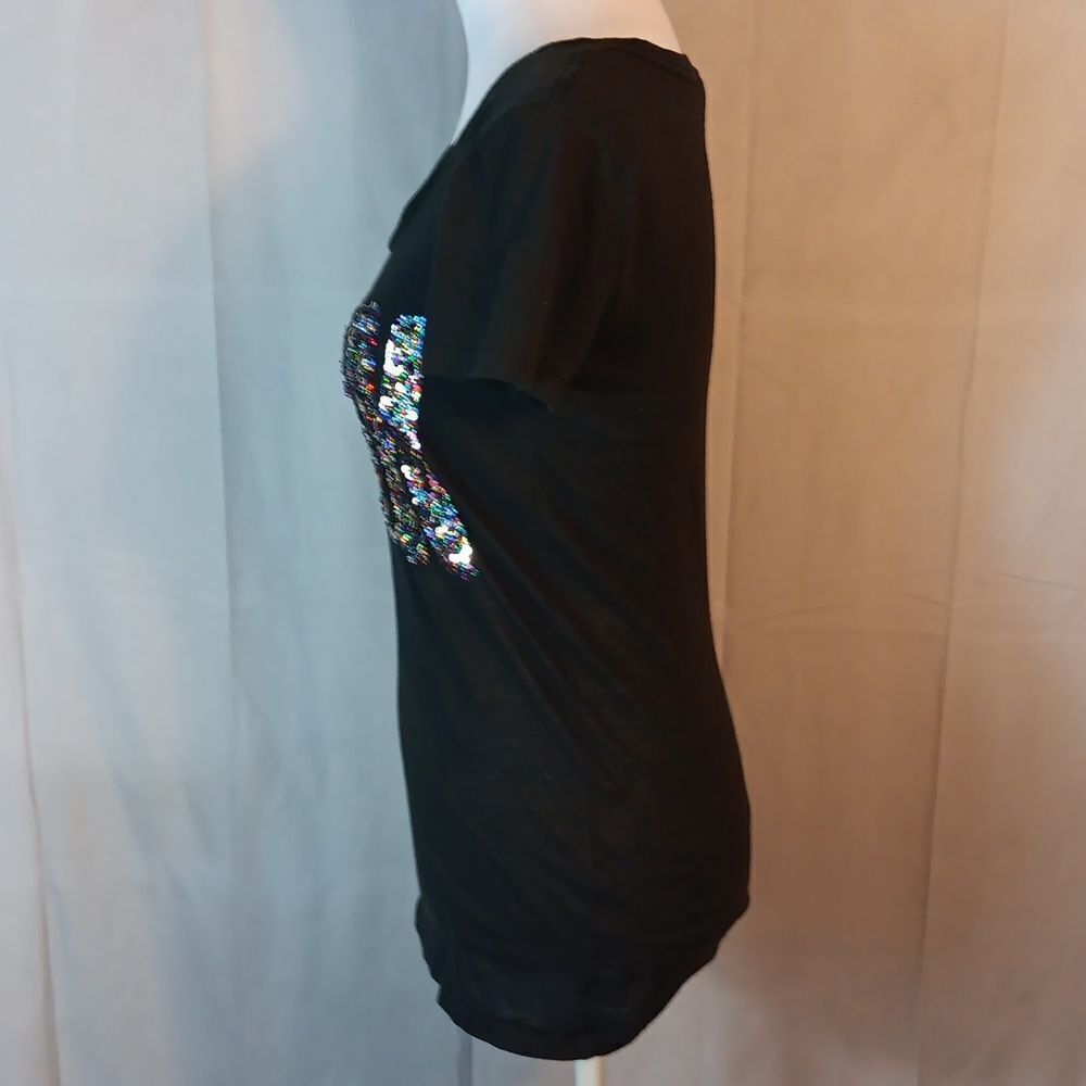 Pink Victoria Secret Sequined Tee - Picture 4 of 8